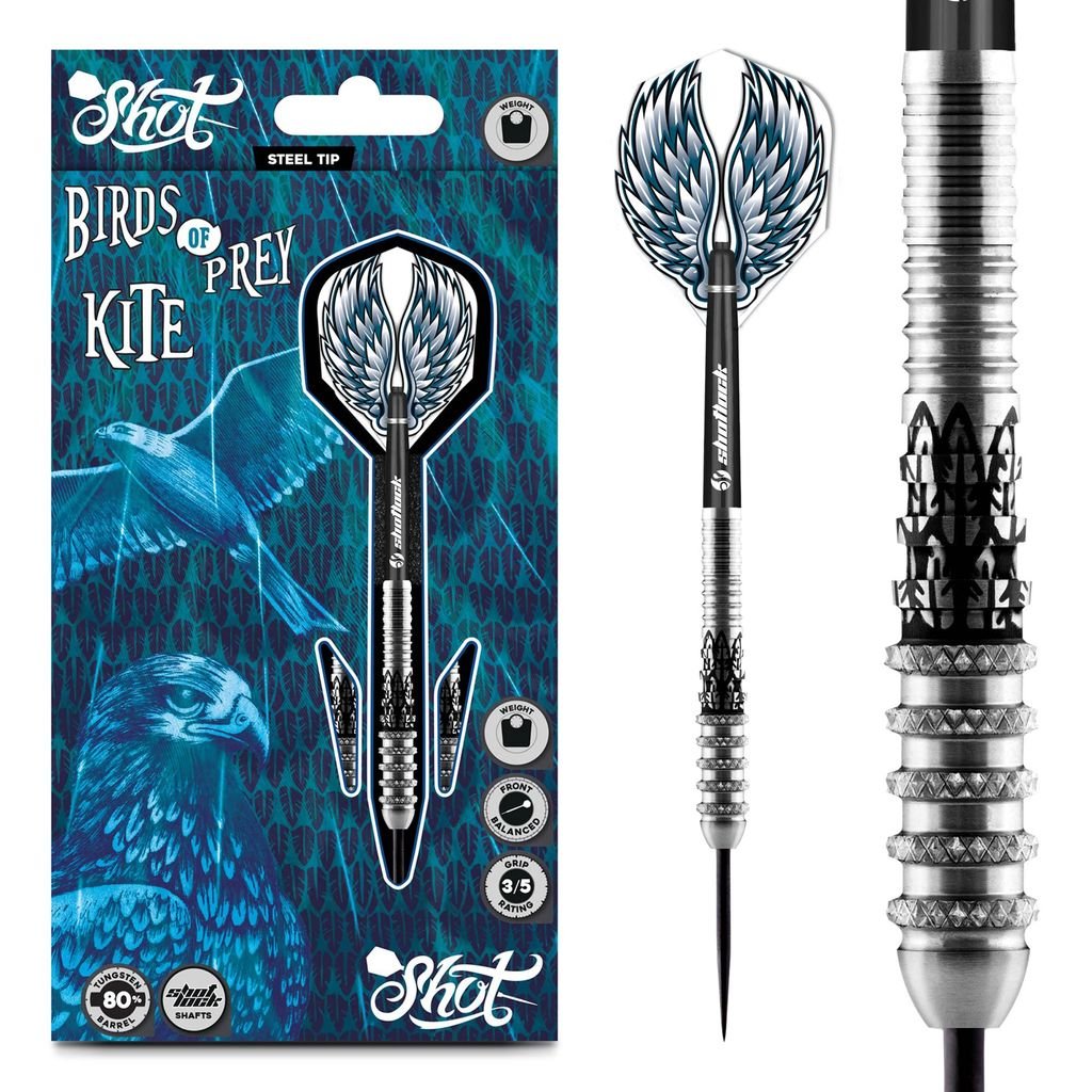 Birds of Prey Kite Steel Tip Dart Set - 80% - Point & Purpose