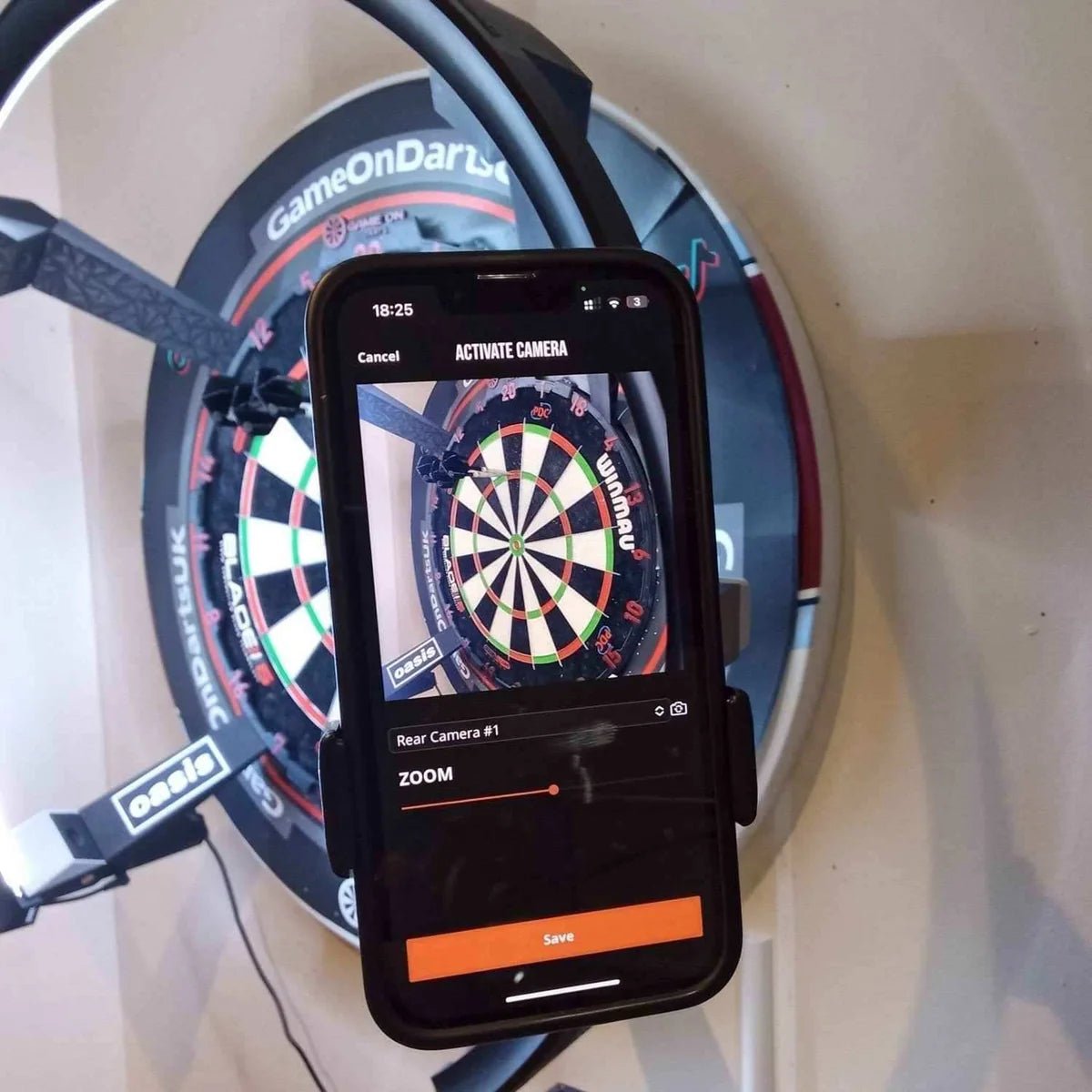 Game On Darts - Ring Light Phone Mount - Point & Purpose
