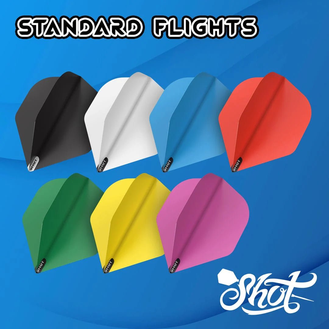 Shot Coloured Standard Dart Flights (No2) - Point & Purpose